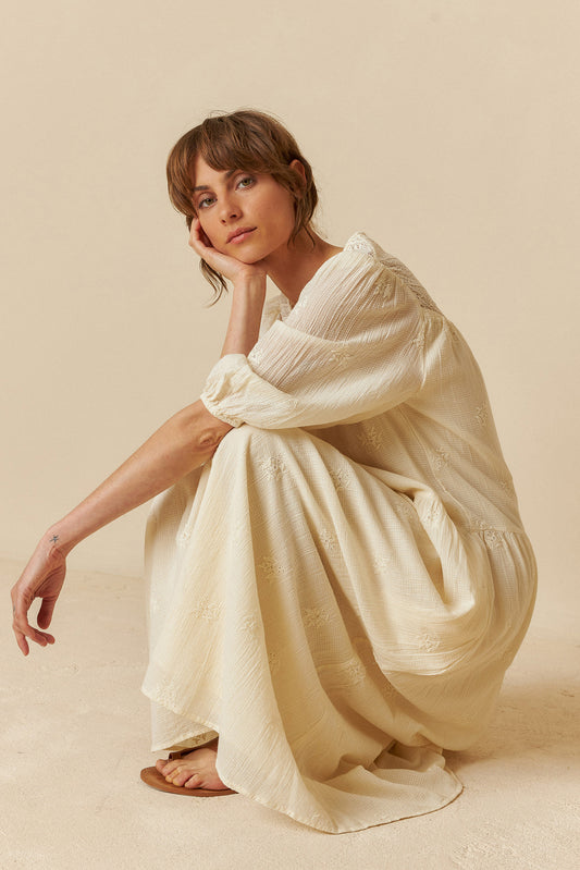 BALLOON SLEEVE DRESS