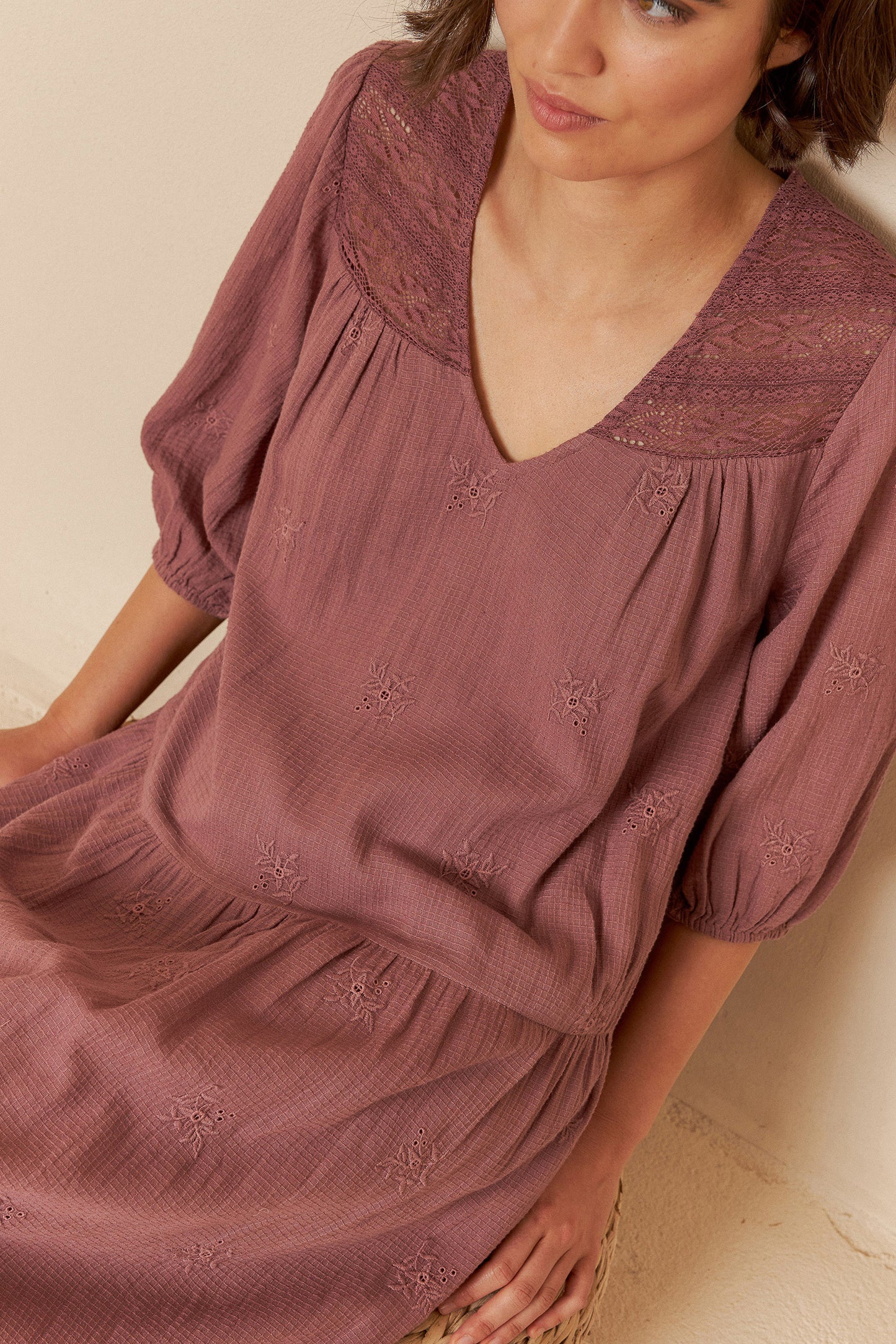 BALLOON SLEEVE DRESS