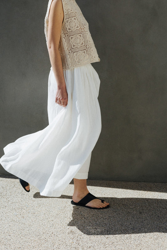 [CL] ELASTIC COTTON SKIRT