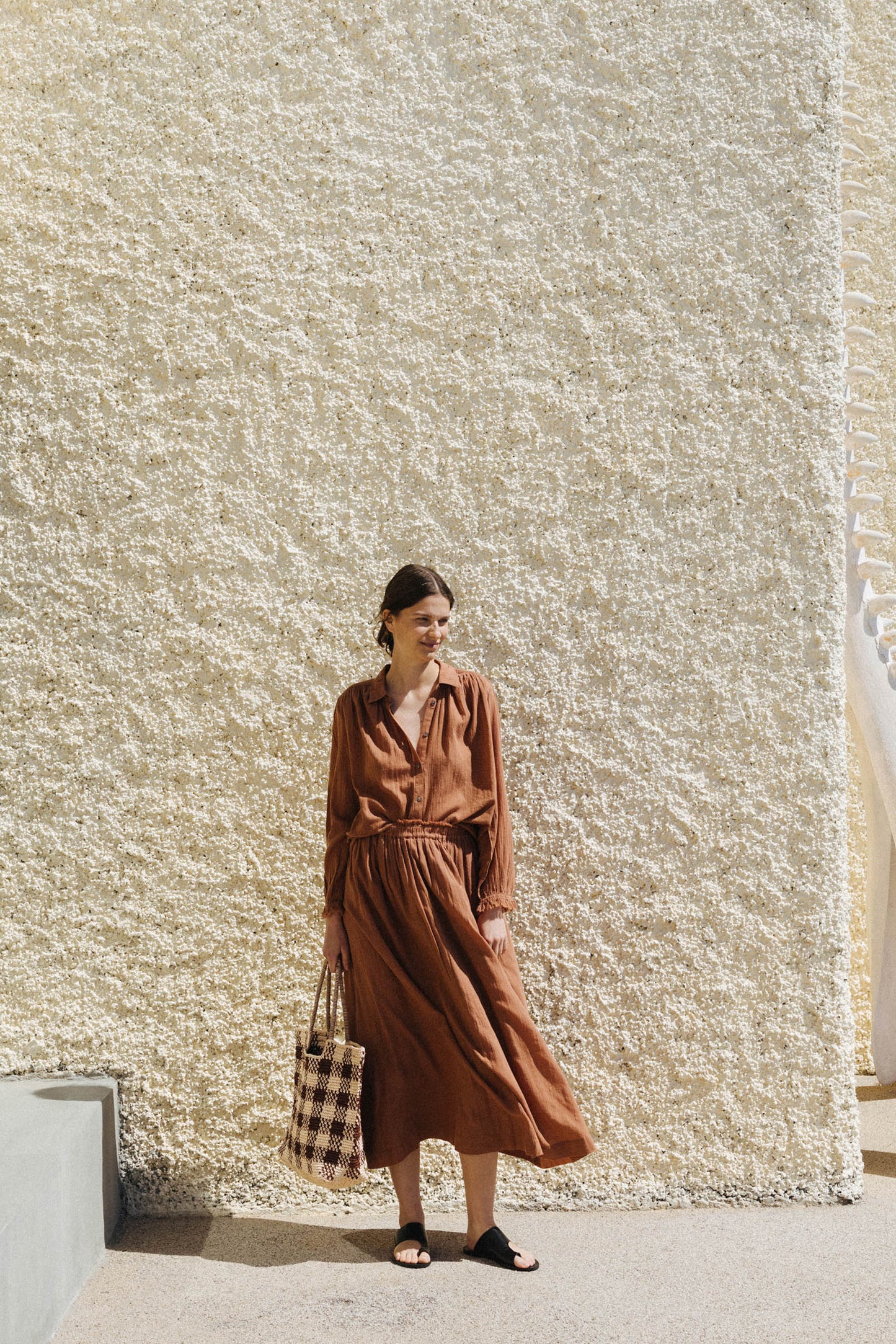 [CL] ELASTIC COTTON SKIRT
