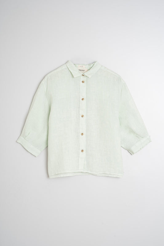 LINEN BOX-CUT SHIRT