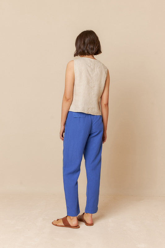 BASIC LINEN VEST