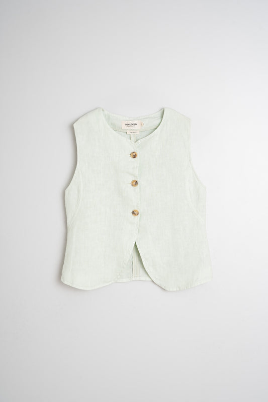 BASIC LINEN VEST
