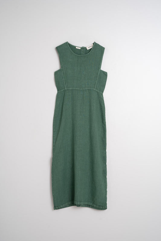 LINEN MIDI DRESS