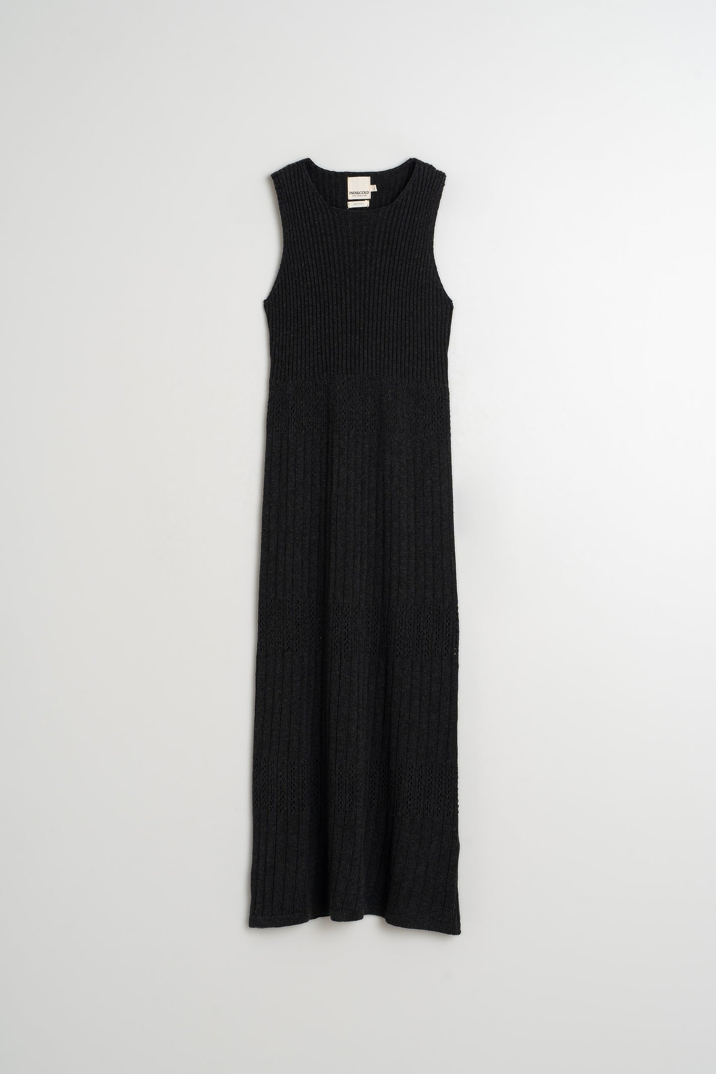 RIBBED KNIT DRESS