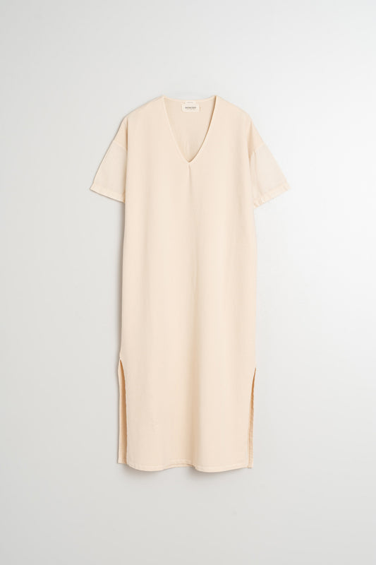 FLEECE DRESS WITH SLITS