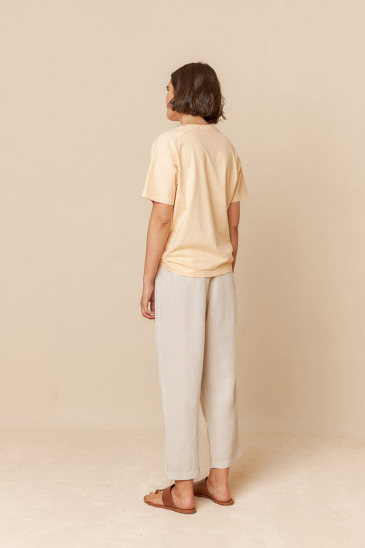 V-NECK COTTON T- SHIRT