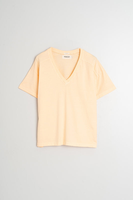 V-NECK COTTON T- SHIRT