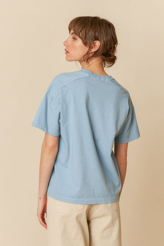 V-NECK COTTON T- SHIRT
