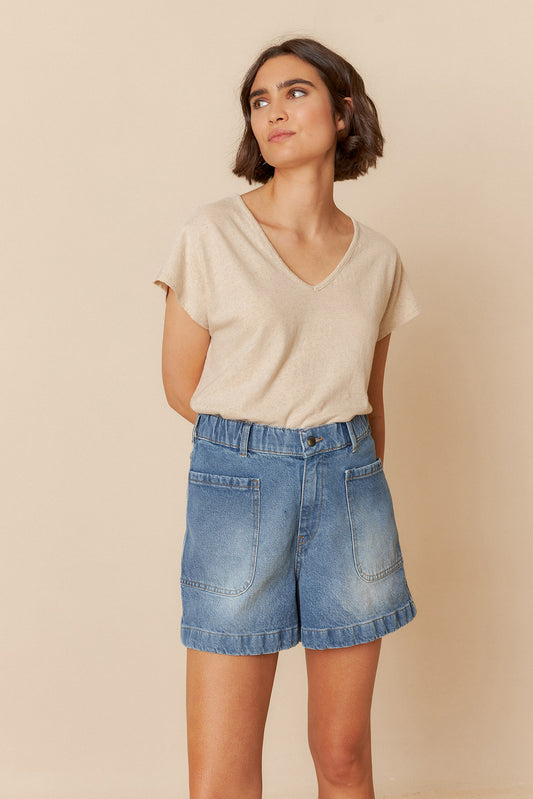 RUSTIC-EFFEC MELANGE T-SHIRT