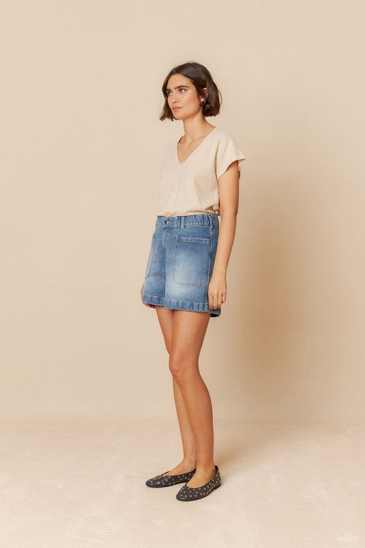 RUSTIC-EFFEC MELANGE T-SHIRT