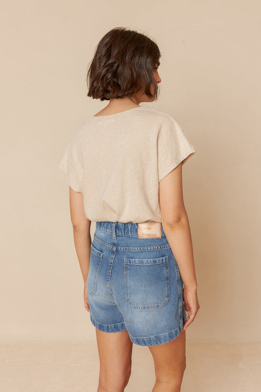 RUSTIC-EFFEC MELANGE T-SHIRT