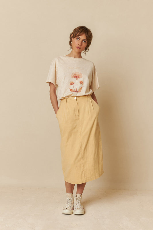 COTTON FLORAL T-SHIRT