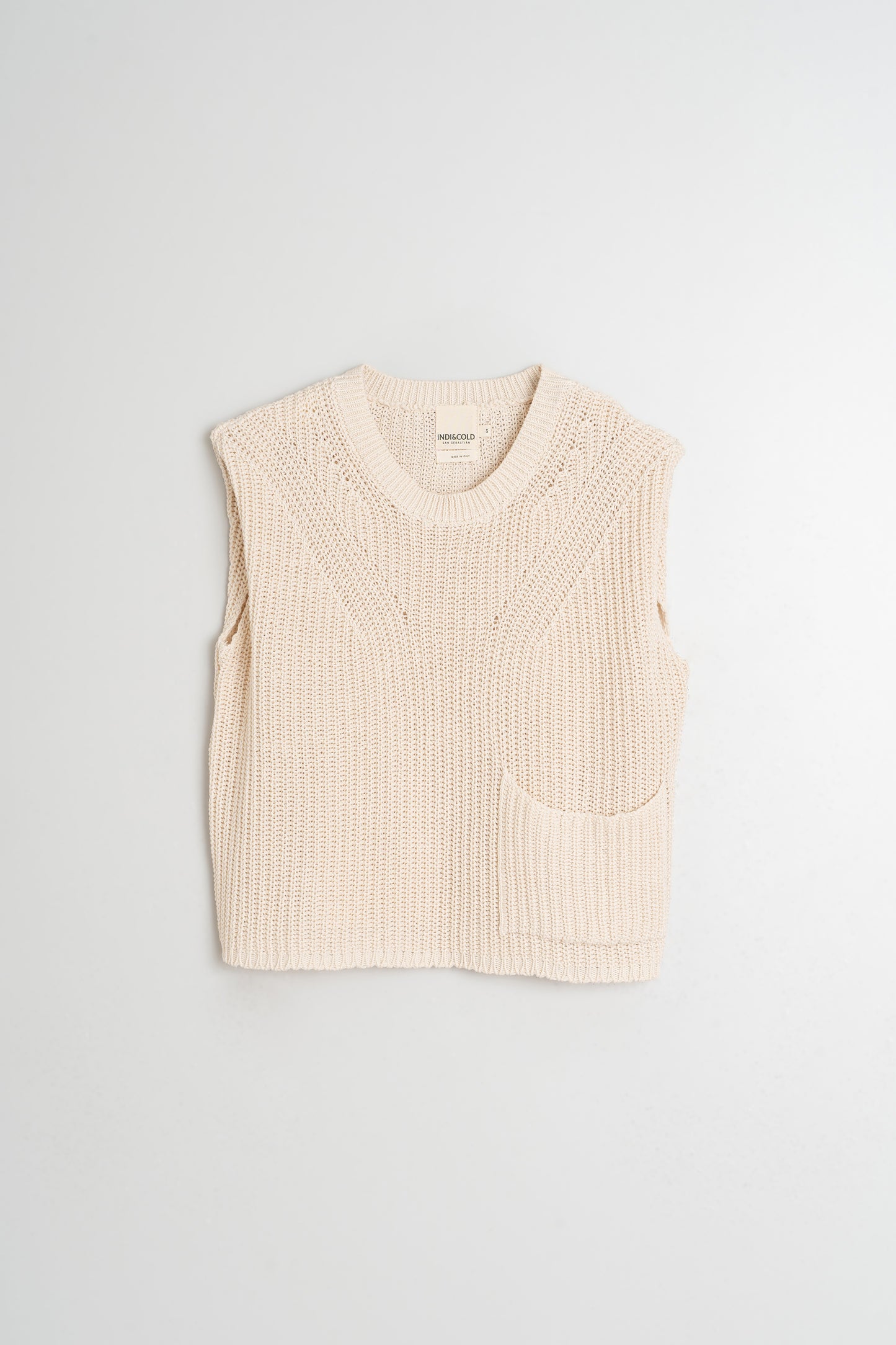 [CL] ENGLISH RIB KNIT VEST