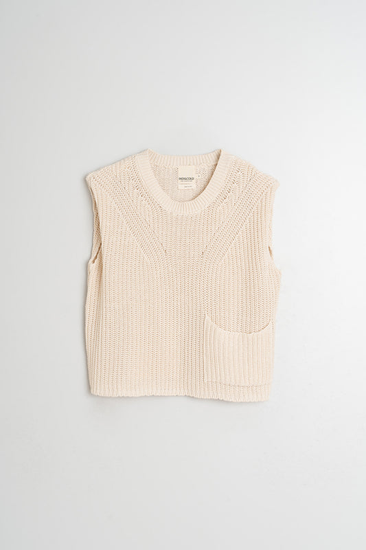 ENGLISH RIB KNIT VEST