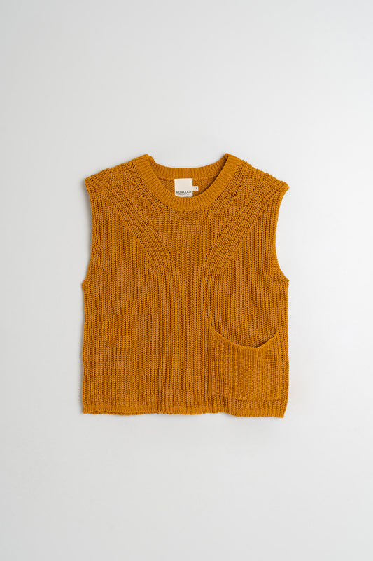 ENGLISH RIB KNIT VEST