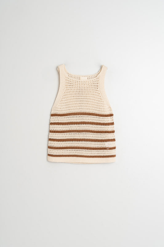 [CL] STRIPES KNIT T-SHIRT