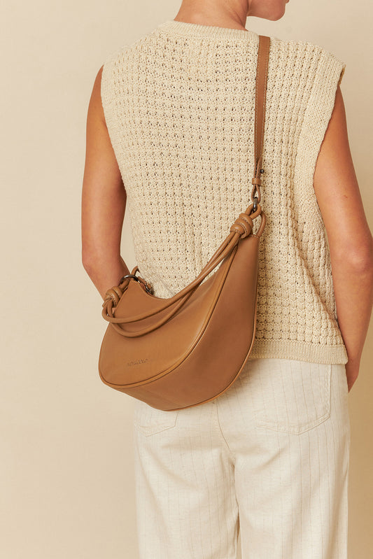 HALF MOON LEATHER BAG