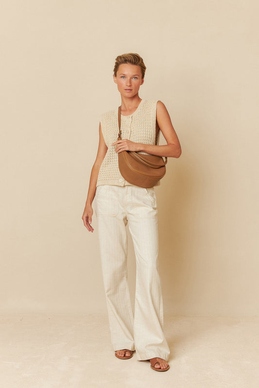 HALF MOON LEATHER BAG