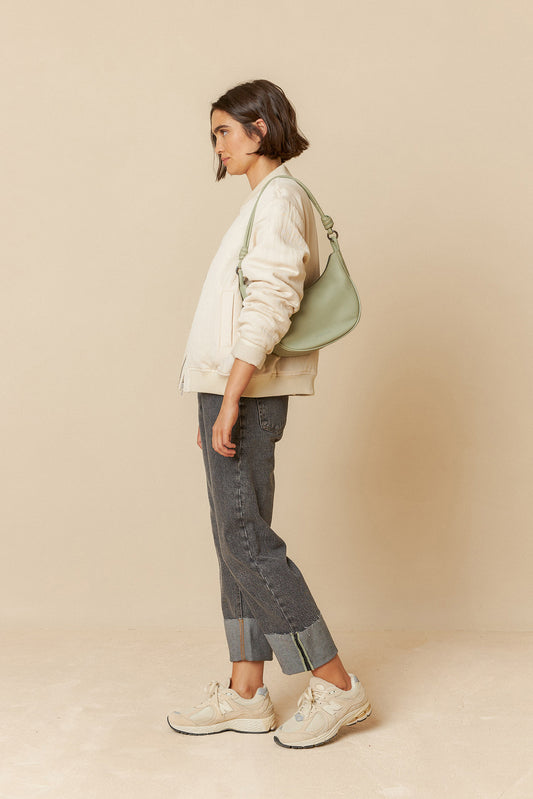 HALF MOON LEATHER BAG
