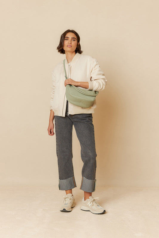 HALF MOON LEATHER BAG