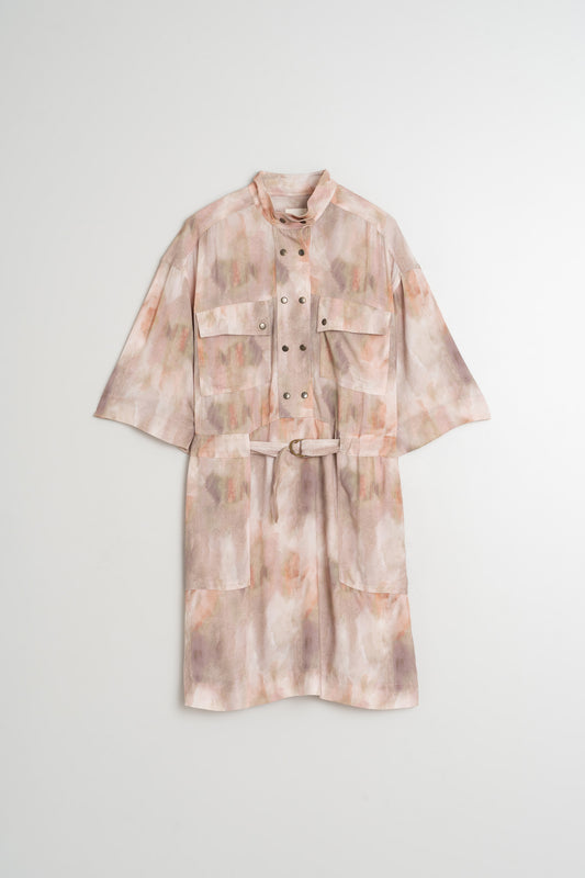WATERCOLOR PRINT DRESS