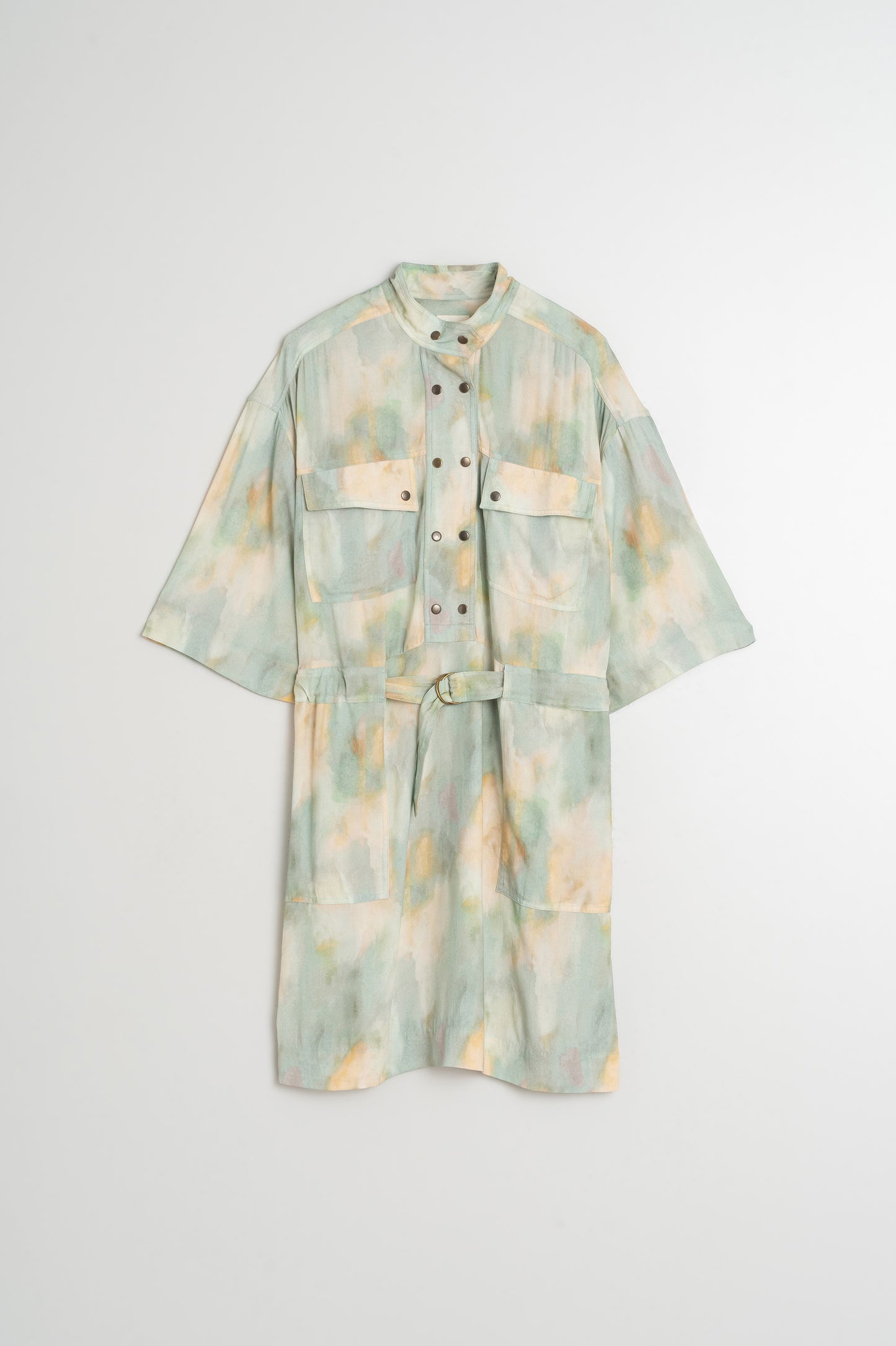 WATERCOLOR PRINT DRESS