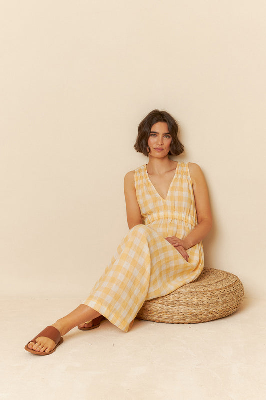 VICHY ELASTIC DRESS