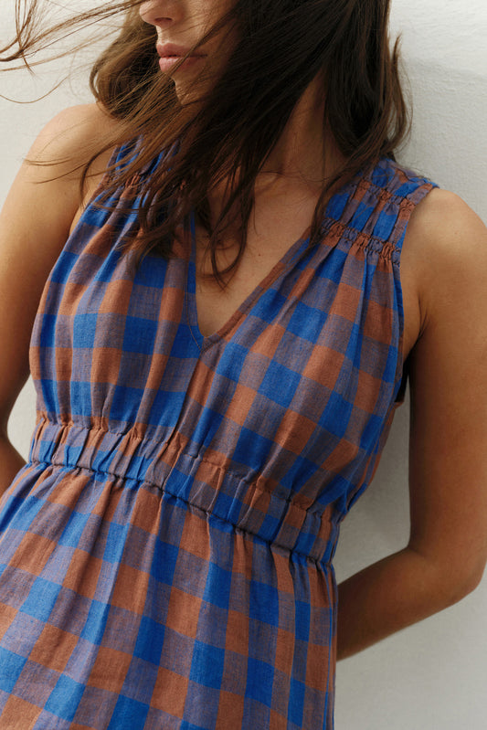 VICHY ELASTIC DRESS
