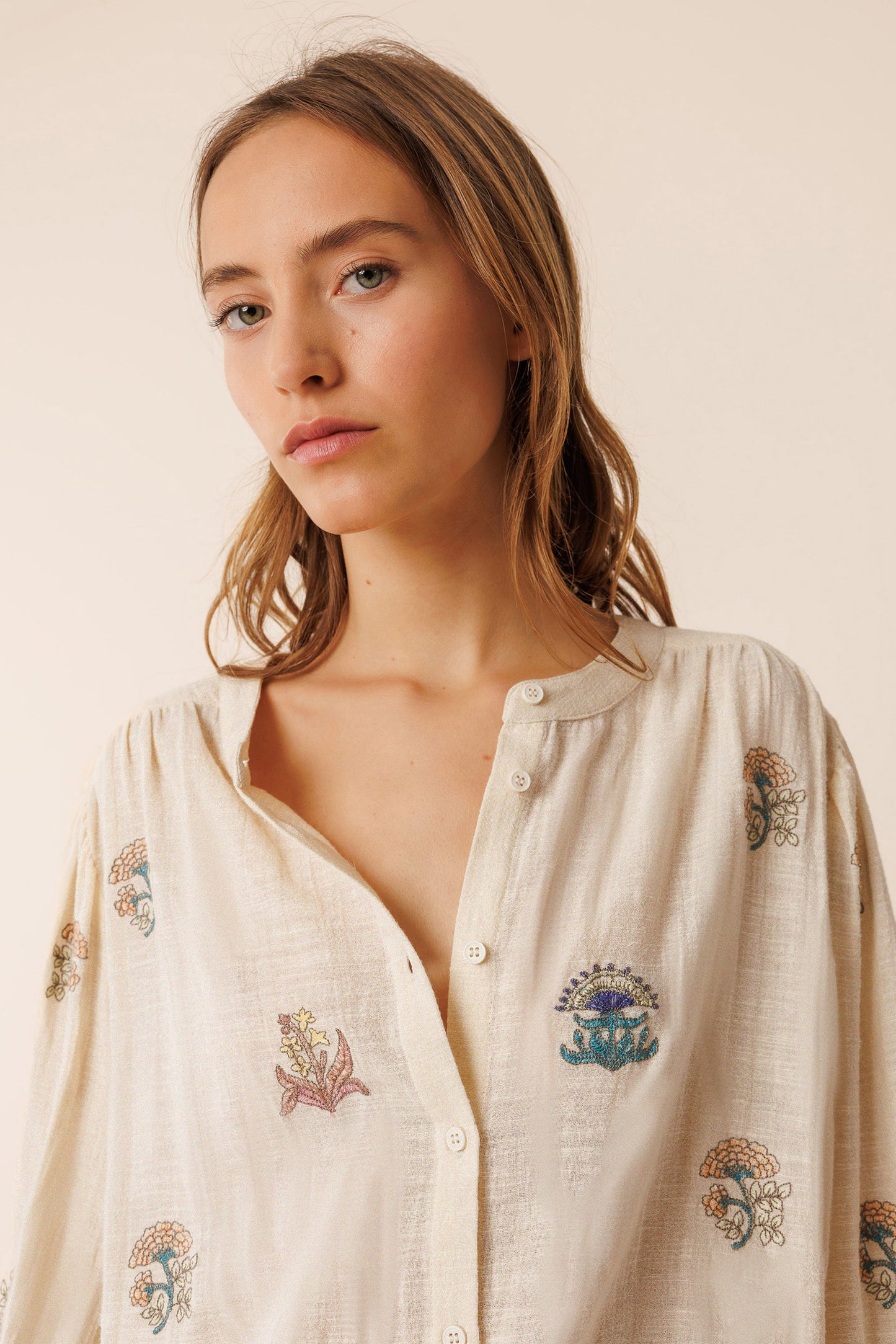 MULTI-COLOR EMBROIDERED SHIRT