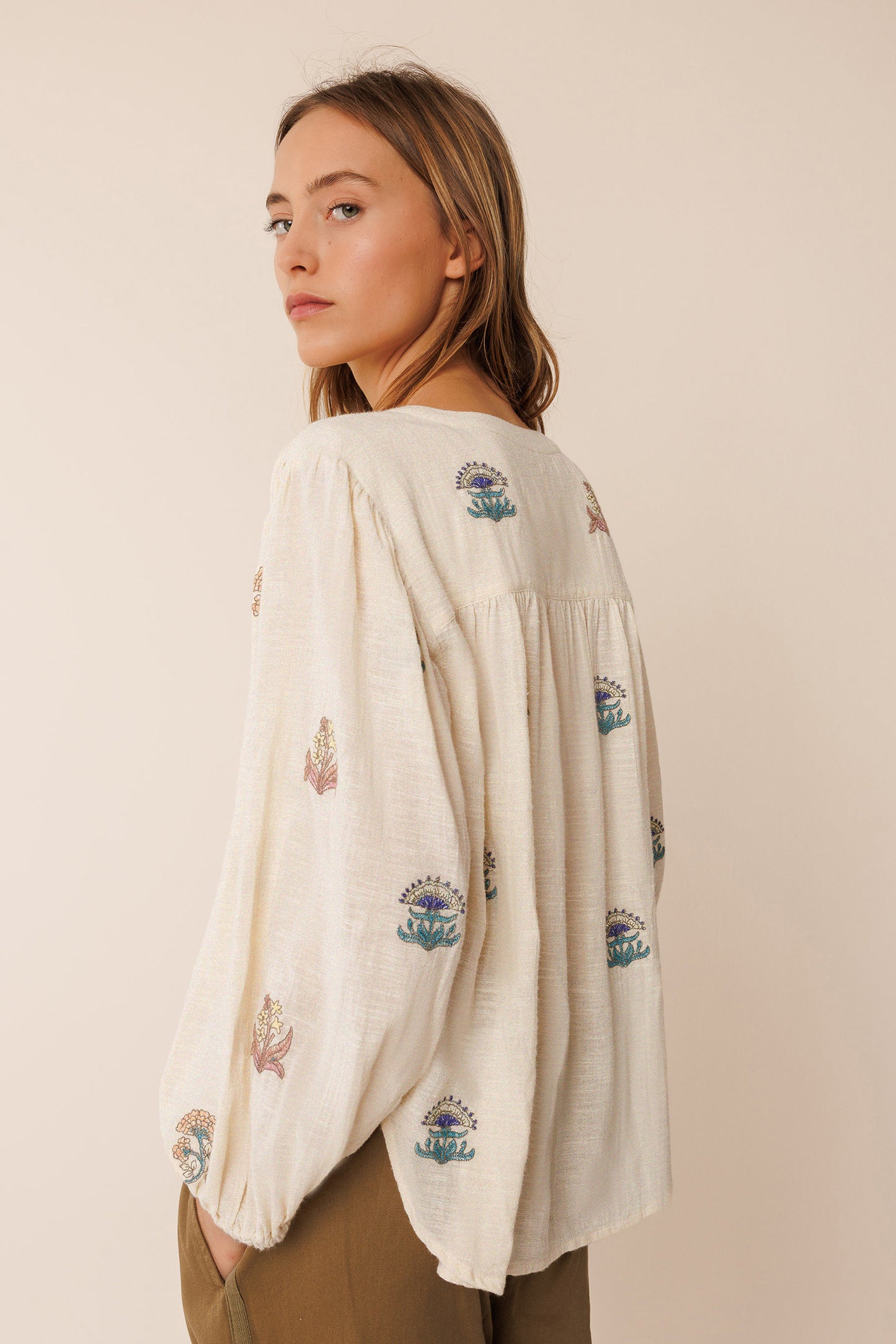 MULTI-COLOR EMBROIDERED SHIRT