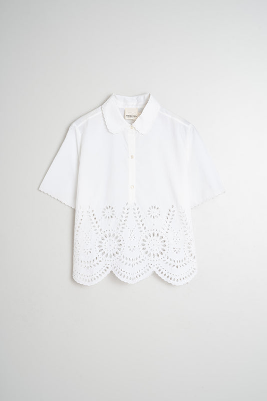 [CL] POPLIN EMBROIDERED SHIRT