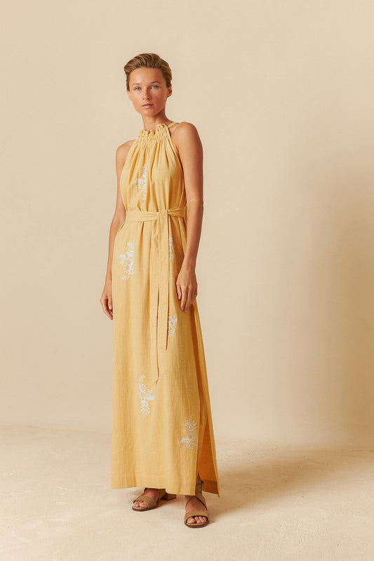HALTER COLLAR DRESS
