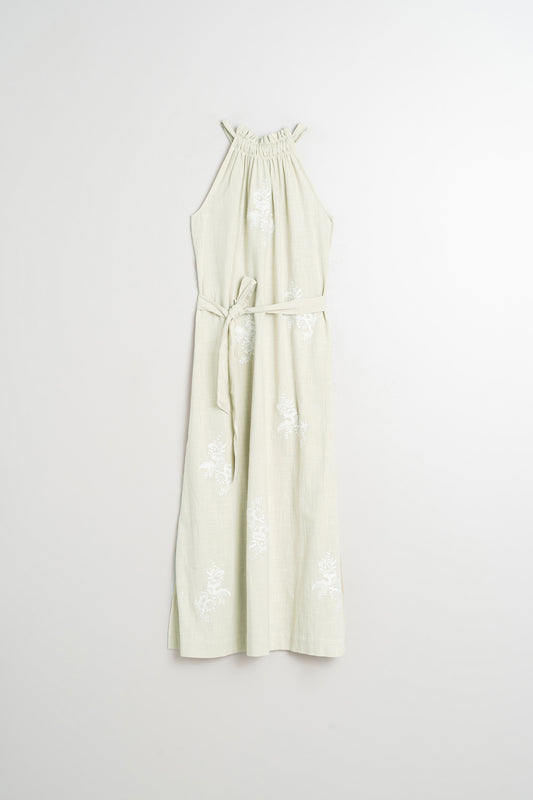 HALTER COLLAR DRESS