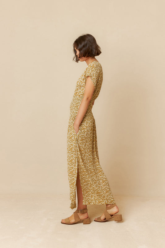PETAL PRINT DRESS