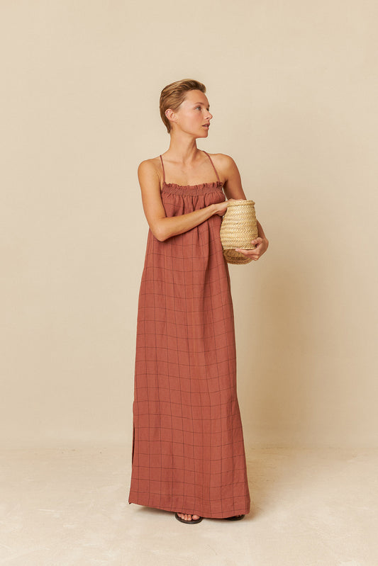MIDI STRAP DRESS