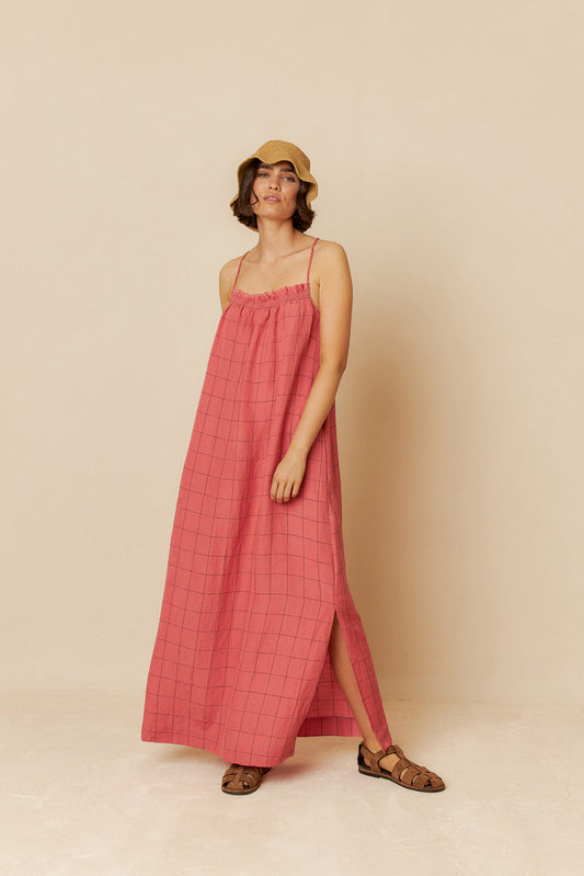 MIDI STRAP DRESS