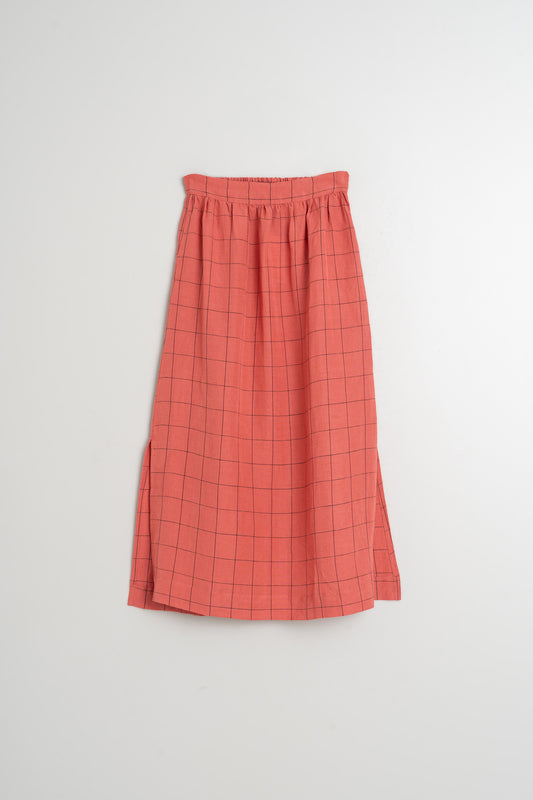 WINDOWPANE CHECK SKIRT