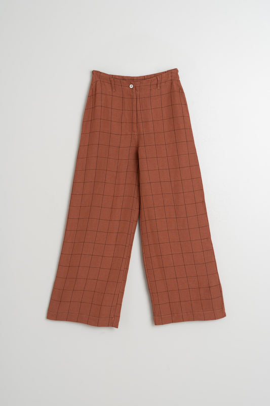 WINDOWPANE CHECK PANTS