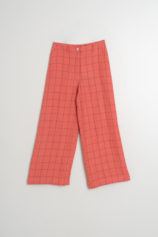 WINDOWPANE CHECK PANTS