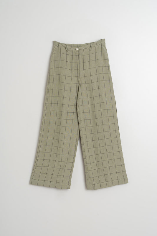 WINDOWPANE CHECK PANTS