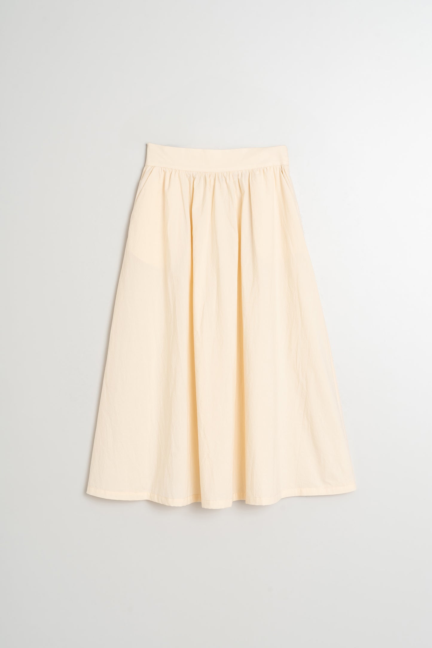 POPLIN MIDI SKIRT