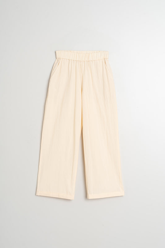 POPLIN CROP PANTS