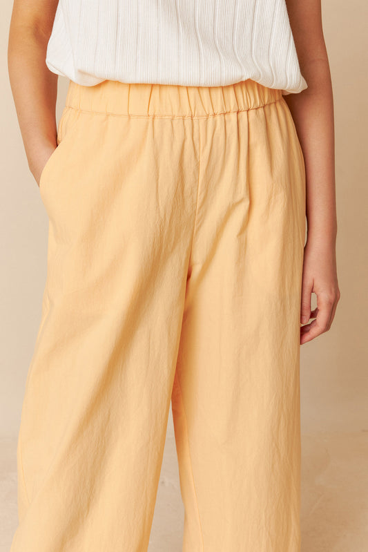 POPLIN CROP PANTS