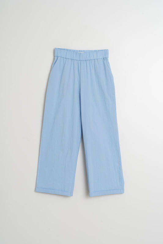 POPLIN CROP PANTS