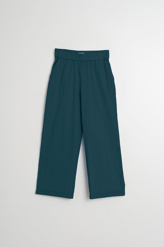 POPLIN CROP PANTS