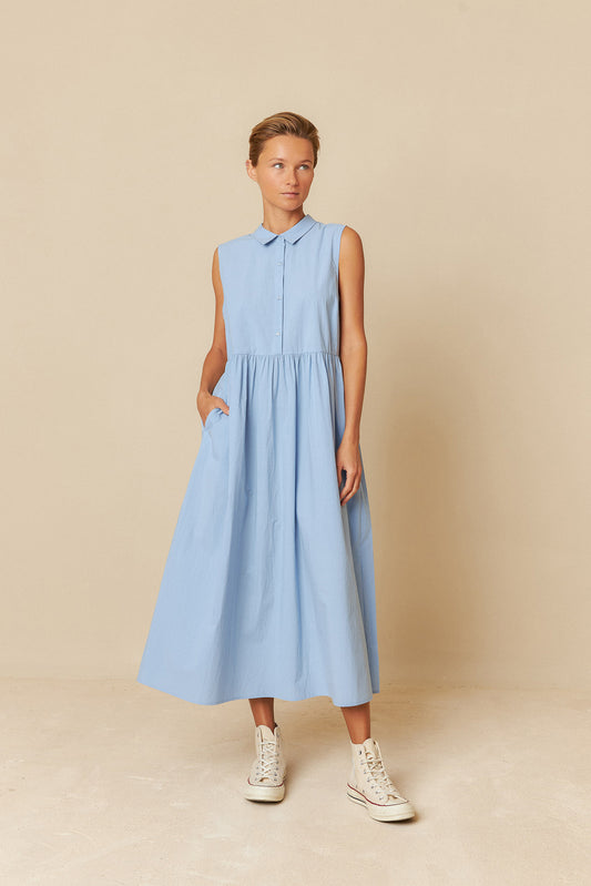 POPLIN SHIRT DRESS