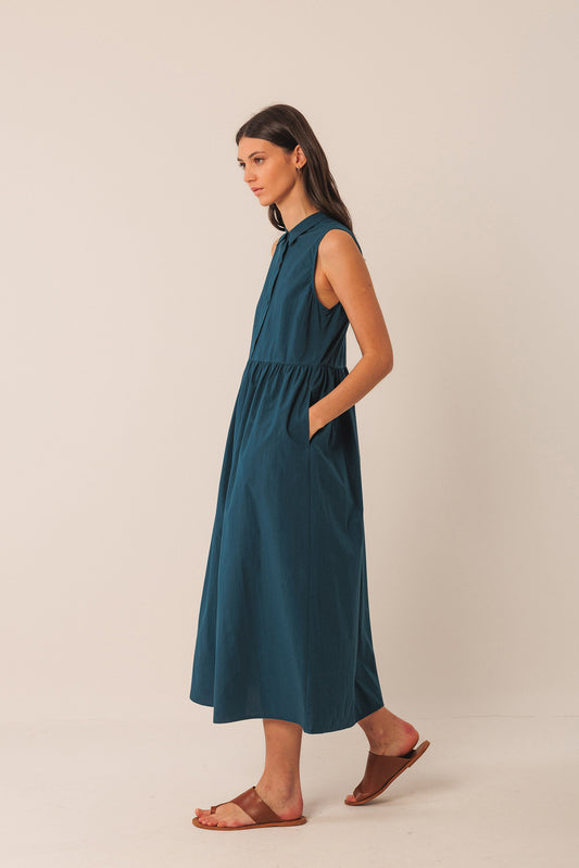 POPLIN SHIRT DRESS