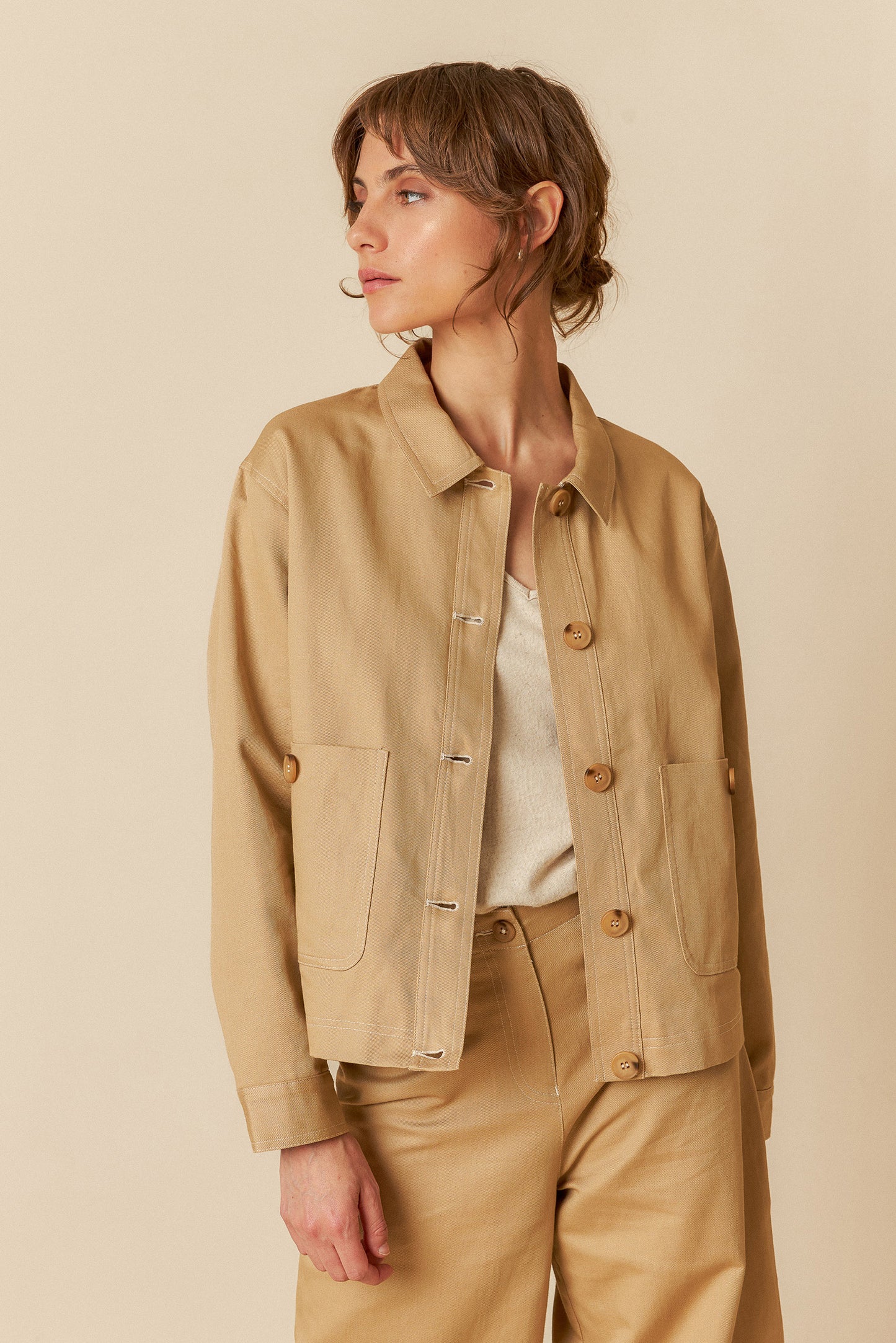 STRUCTURED TWILL JACKET