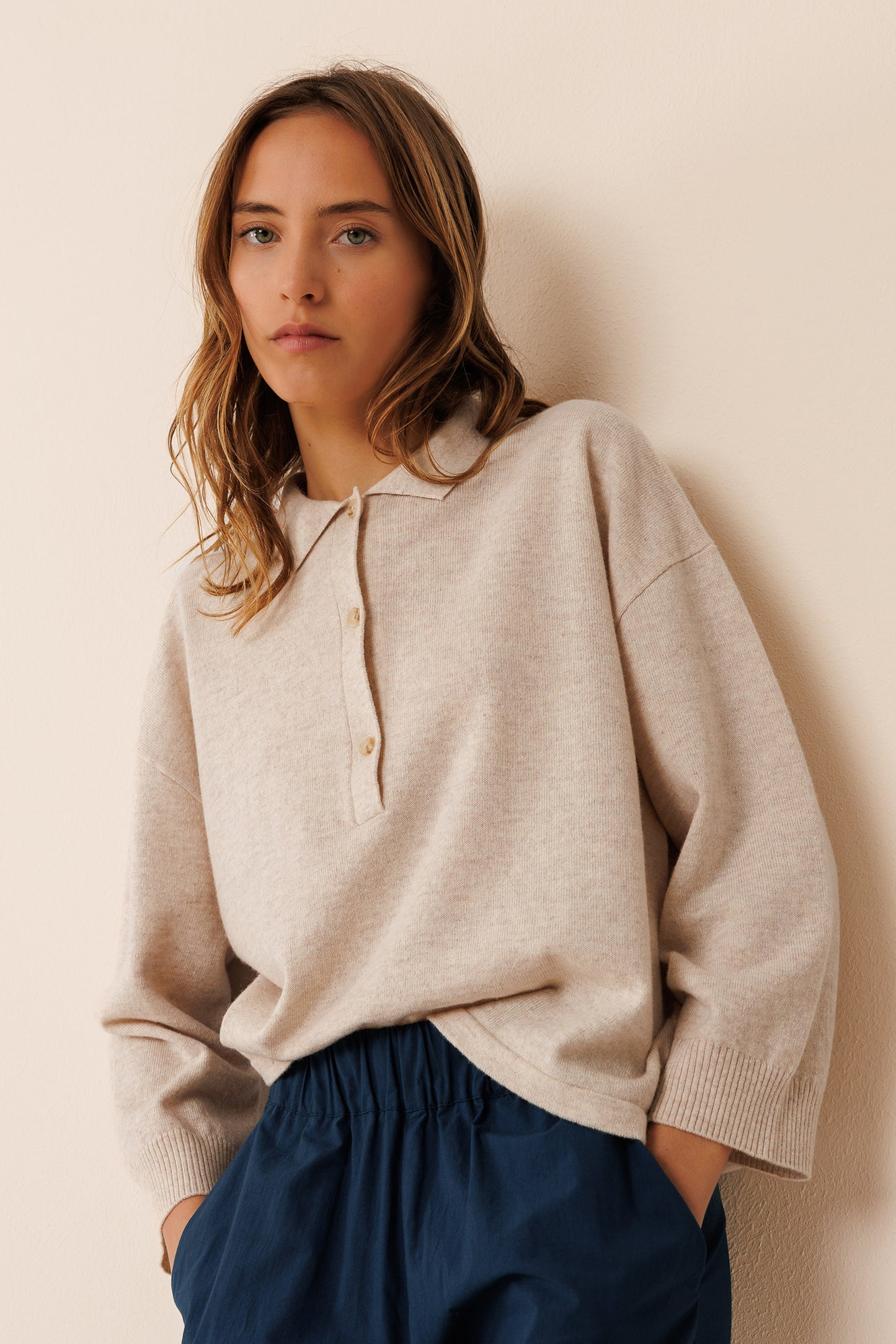 POLO COLLAR SWEATER